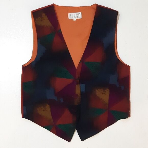 90's "Blast" Vintage Multicolour Vest - Picture 2 of 8